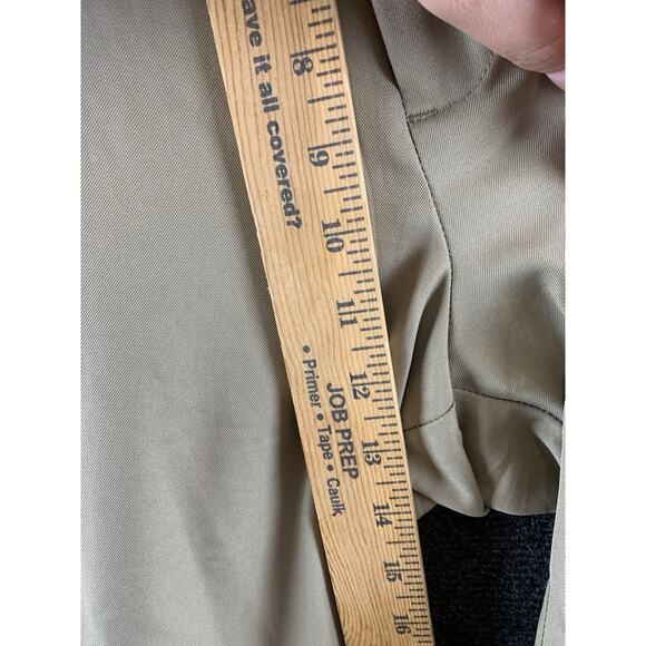 Haggar Men's Pants Cool 18 Pro Classic Fit Flat Front Tan Size 34x34 - Picture 12 of 14